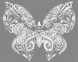 Mandala-Schmetterling - Dottingo